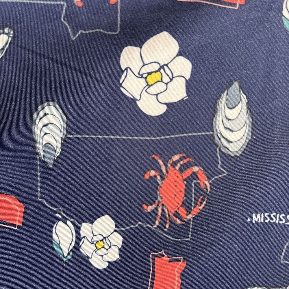 AMERICA 250 Mississippi Magellan Outdoors Fish Gear Crabs/Oysters Blue Shirt 3XL